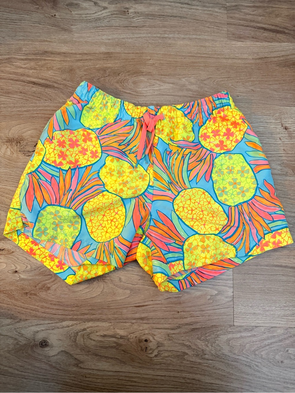 Bright Chubbies Pineapple Print Swim Trunks - Size M